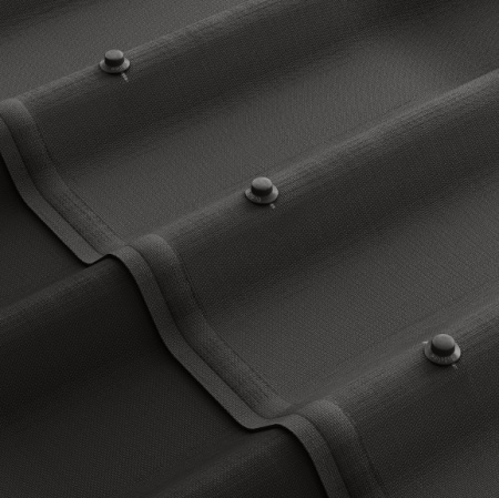 Ондулин Черепица ГРАФИТ / Onduline Tile GRAPHITE (GREY) 1/150